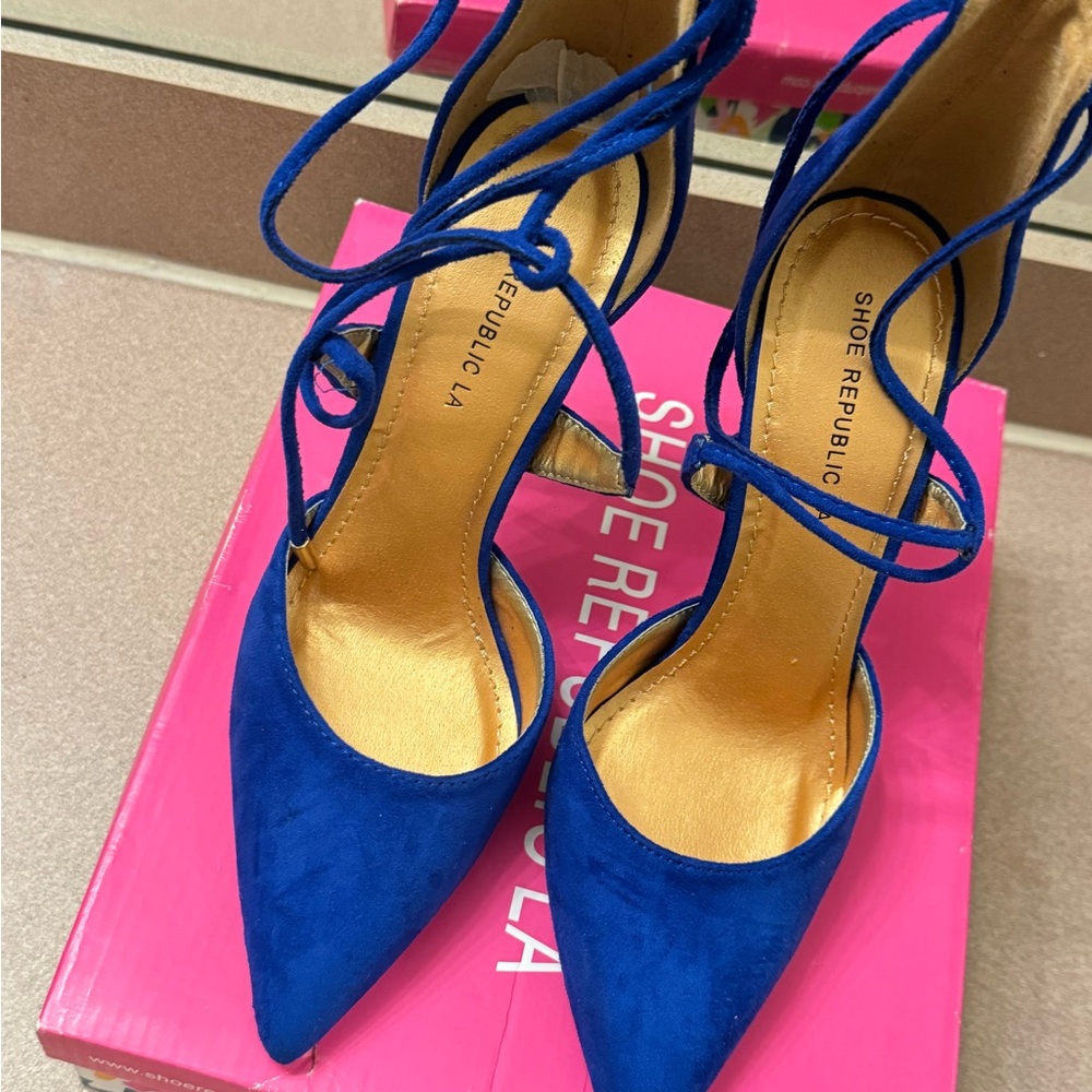 Blue heels